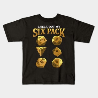 Funny Check Out My Six Pack Dice Pun Kids T-Shirt